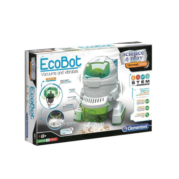 Clementoni, Science & Play, EcoBot, Construction Set, 75040, For Boys, 8+ years - For Boys