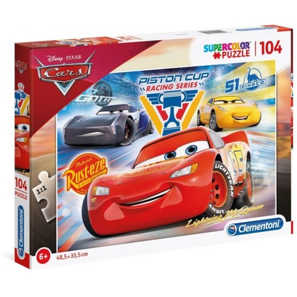 Clementoni, SuperColor, Cars 3 Piston Cup Legends, Puzzle, For Boys, 6+ years, 104 pcs - For Boys