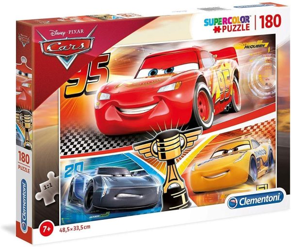 Clementoni, SuperColor, Cars 3, Puzzle, For Boys, 7+ years, 180 pcs - For Boys