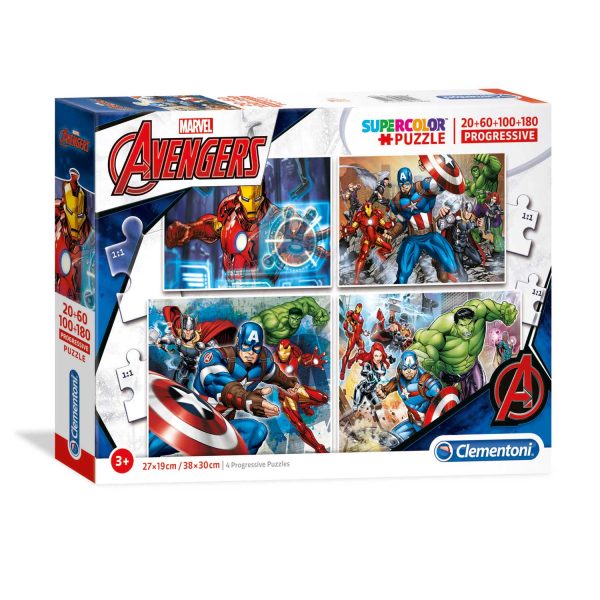 Clementoni, Marvel, The Avengers, Puzzle, For Boys, 5+ years, 4 pcs - For Boys