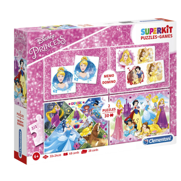 Clementoni, SuperKit, Disney Princess, Puzzle, For Girls, 4+ years, 2 x 30 + 48 + 28 pcs - For Girls