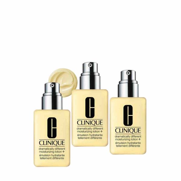 Set Trio, Clinique, Dramatically Different Lotion+, Moisturizing, Day & Night, Lotion, For Face, 3 pcs, 125 ml - For Women