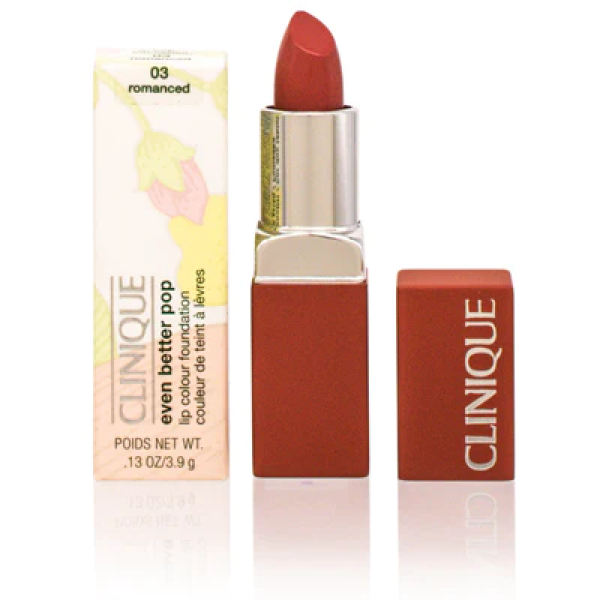 Clinique, Even Better Pop, Vitamin E, Long-Lasting, Cream Lipstick, 03, Romance, 3.9 g - For Women