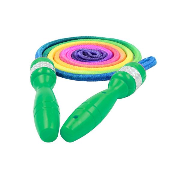 Coardă pentru sărituri, verde, Rainbow, 2 m - imagine 2