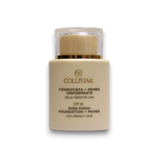 Collistar, Even Finish - 24H Perfect Skin, Vitamin E, Waterproof, Long Wearing, Liquid Foundation & Primer 2-In-1, 04, Biscuit, SPF 15, 35 ml - For Women