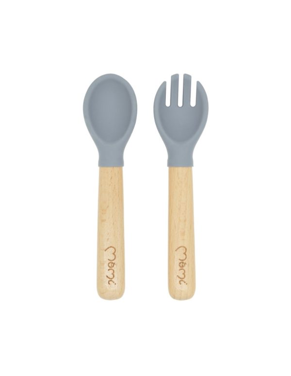 Set pentru diversificare din silicon, Momi Ami - Grey - imagine 4