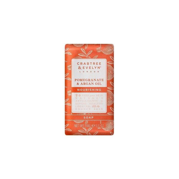 Crabtree & Evelyn, Pomegranate & Argan Oil, Nourishing, Soap Bar, 158 g - For Women