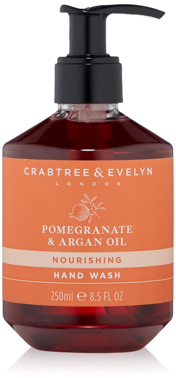 Crabtree & Evelyn, Pomegranate & Argan Oil, Nourishing, Liquid Soap, For Hands, 250 ml - Unisex