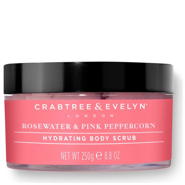 Crabtree & Evelyn, Rosewater & Pink Peppercorn, Hydrating, Body Scrub, 220 g - For Women