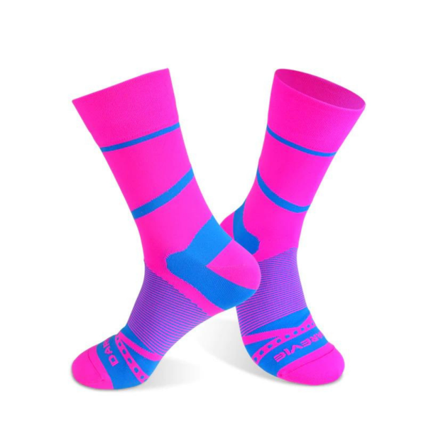 Darevie, Darevie, Long, Textile Socks, Pink/Blue, DVA013, Unisex - Unisex