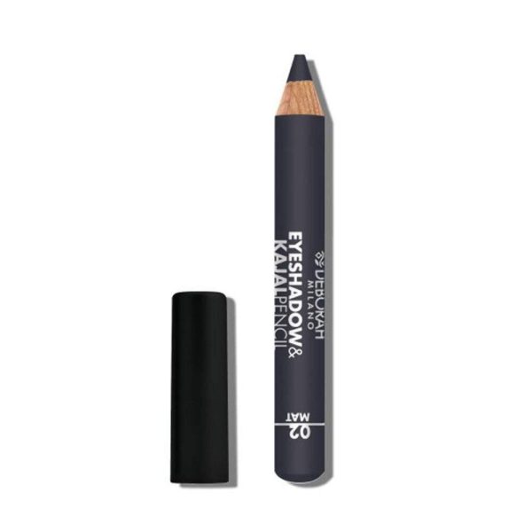 Deborah, Deborah, Blending, Matt, Eyeshadow & Kajal Eyeliner 2-In-1, 2, Grey, 2 g - For Women