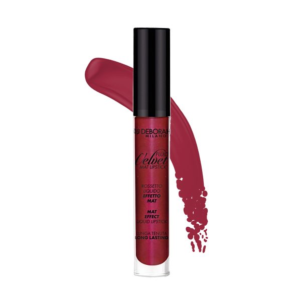 Deborah, Fluid Velvet, Matte, Liquid Lipstick, 50, Cherry, 4.5 g - For Women