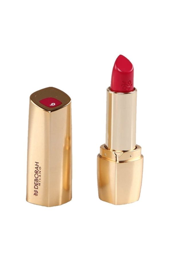 Deborah, Milano Red, Long-Lasting, Cream Lipstick, 09, 4.4 g - For Women