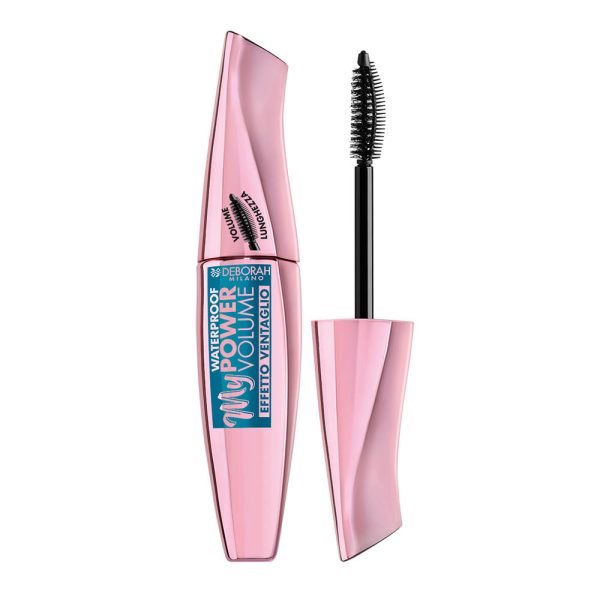 Deborah, My Power, Waterproof, Volumizing, Mascara, Black, 14 ml - For Women