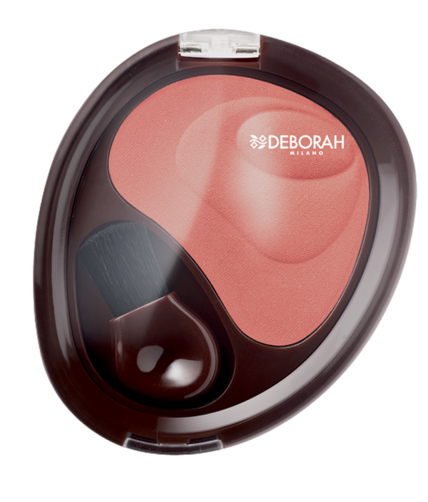 Deborah, Natural, Matte Finish, Blush Compact Powder, 6, Mahogany, 6 g *Tester - For Women