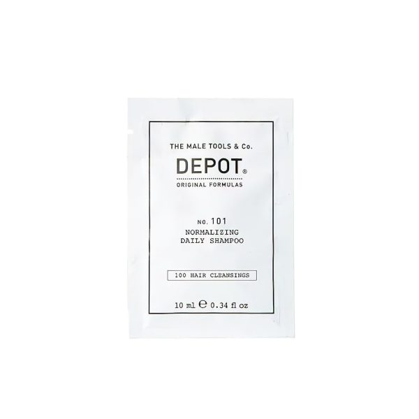 Depot, 100 Hair Cleansing No. 101, Botanical Complex, Hair Shampoo, Normalizing, 10 ml - For Men