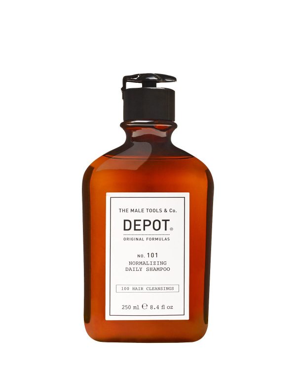 Depot, 100 Hair Cleansing No. 101, Botanical Complex, Hair Shampoo, Normalizing, 250 ml - For Men