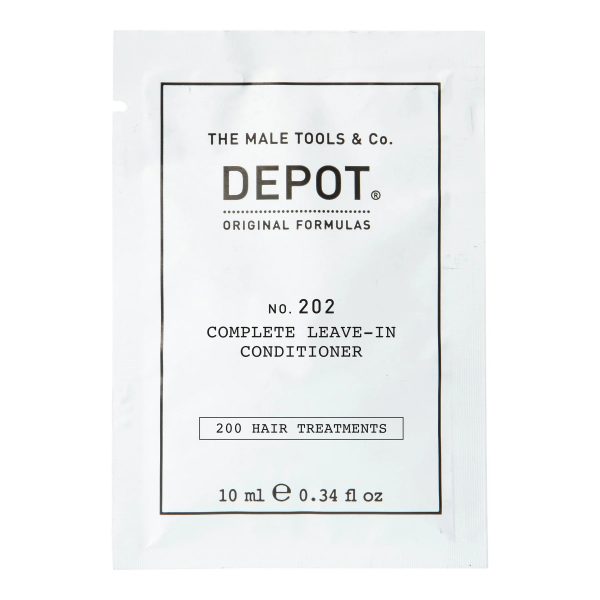 Depot, 200 Hair Treatments No. 202, Botanical Complex, Hair Leave-In Conditioner, For Hydration, 10 ml - For Men