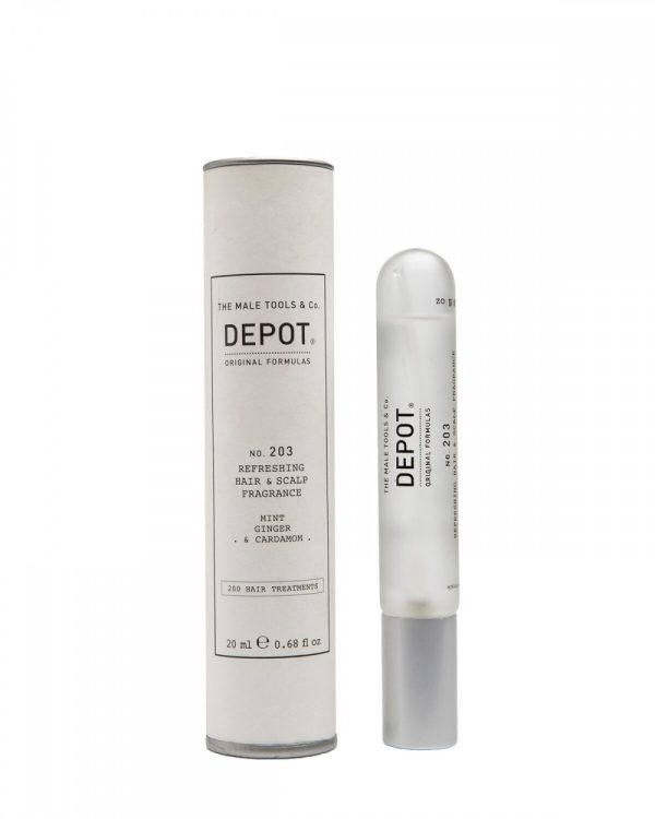 Depot, 200 Hair Treatments No. 203, Hair Scented Mist, For Men, Mint, Ginger & Cardamom, 20 ml - For Men