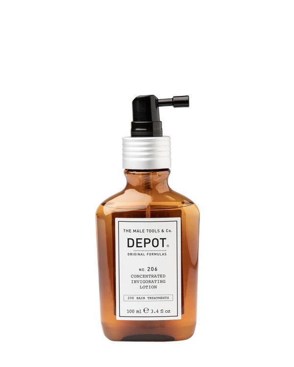 Depot, 200 Hair Treatments No. 206, Hair Lotion Treatment, Invigorating, 100 ml - For Men