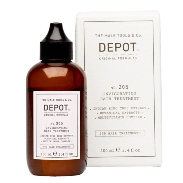 Depot, 200 Hair Treatments No. 205, Pro-Vitamin B5, Hair Lotion Treatment, Anti-Hair Loss, 100 ml - For Men