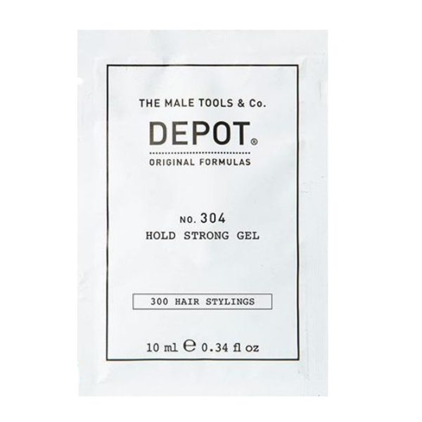 Depot, 300 Hair Stylings No. 304, Botanical, Hair Styling Gel, For Styling, Strong Hold, 10 ml - For Men