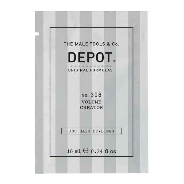 Depot, 300 Hair Stylings No. 308, UV Filter, Hair Styling Gel, For Volume, Medium Hold, 10 ml - For Men