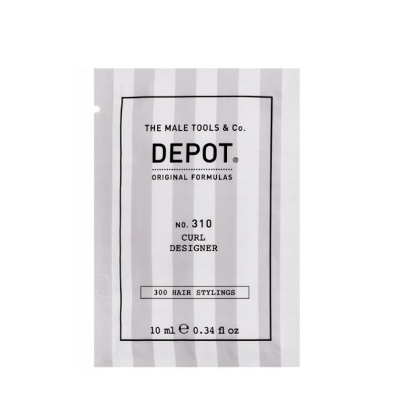 Depot, 300 Hair Stylings No. 310, UV Filter, Hair Styling Cream, Flexible Hold, 10 ml - For Men