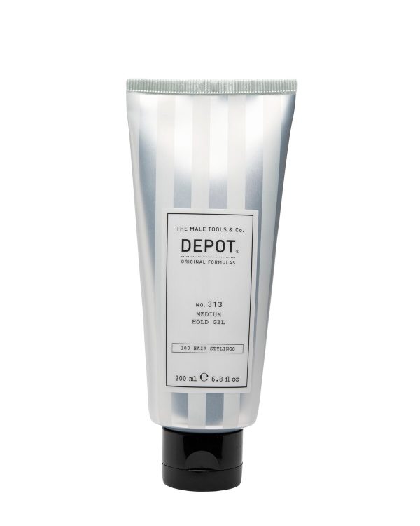 Depot, 300 Hair Stylings No. 313, UV Filter, Hair Styling Gel, Definition & Control, Medium Hold, 200 ml - For Men