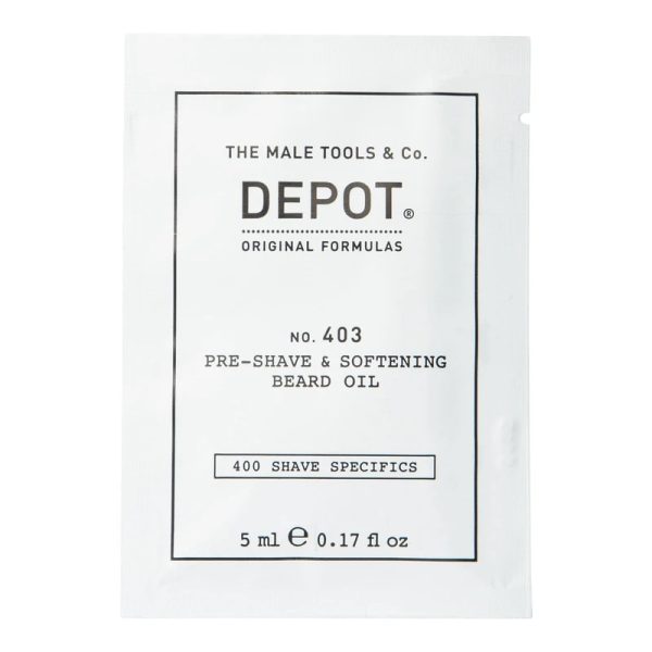 Depot, 400 Shave Specifics No. 403, Sweet Almond, Softening, Pre-Shaving Oil, 5 ml - For Men