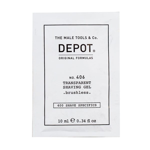 Depot, 400 Shave Specifics No. 406, Menthol, Softening And Refreshing, Shaving Gel, 10 ml - For Men