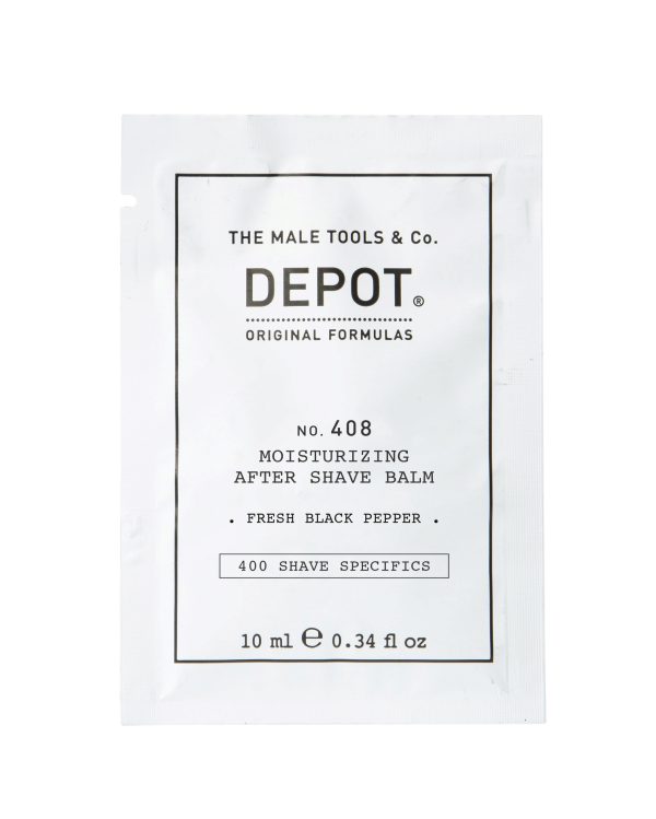 Depot, 400 Shave Specifics No. 408, Fresh Black Pepper, Moisturizing, After-Shave Balm, 10 ml - For Men