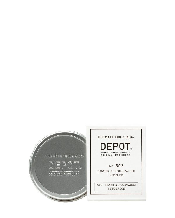 Depot, 500 Beard & Mustache Specifics No. 502, Argan Oil, Beard & Moustache Butter, Nourishing & Softening, 30 ml - For Men