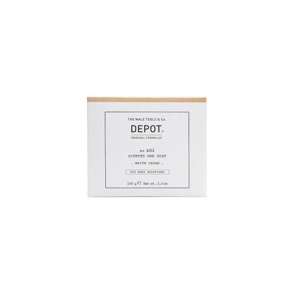 Depot, 600 Body Solutions No. 602, Botanical Complex, Cleansing, White Cedar, Scented Soap Bar , 100 g - For Men