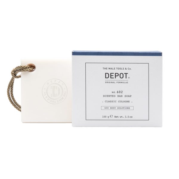 Depot, 600 Body Solutions No. 602, Botanical Complex, Cleansing, Classic Cologne, Scented Soap Bar , Floral Notes, 100 g - For Men