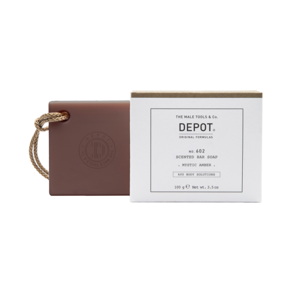 Depot, 600 Body Solutions No. 602, Botanical Complex, Cleansing, Mystic Amber, Scented Soap Bar , 100 g - For Men