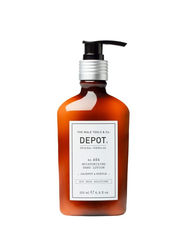 Depot, 600 Body Solutions No. 604, Glycerin, Moisturizing, Day, Cajeput & Myrtle, Lotion, For Hands, 200 ml - For Men