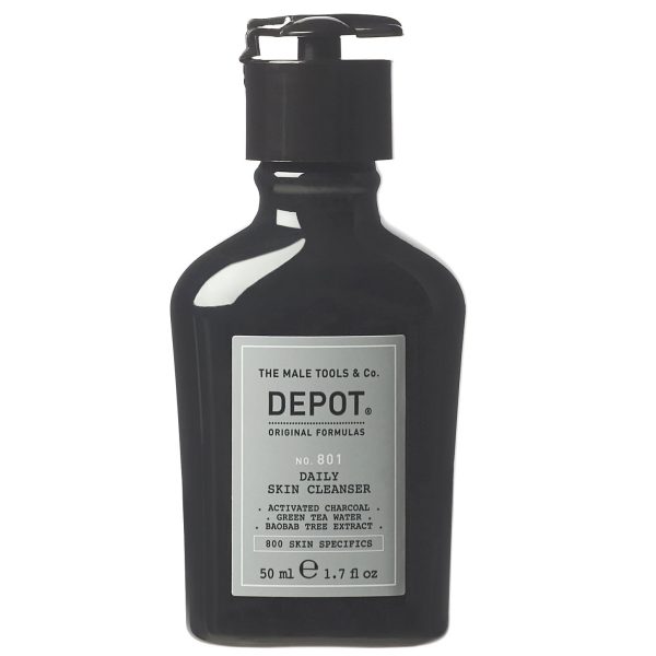 Depot, 800 Skin Specifics No. 801, Activated Charcoal, Detoxifying, Cleansing Gel, For Face, 50 ml - For Men