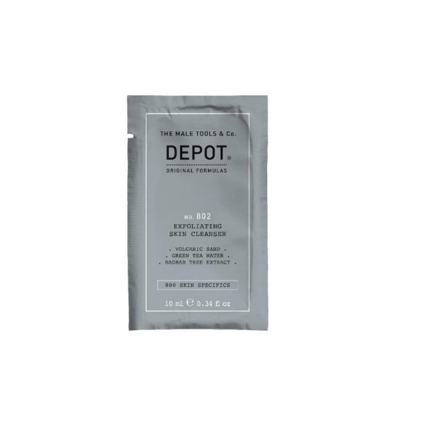 Depot, 800 Skin Specifics No. 802, Volcanic Sand, Exfoliating Cleanser, 10 ml - For Men