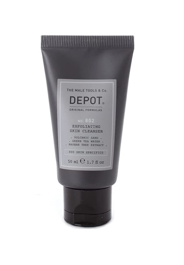 Depot, 800 Skin Specifics No. 802, Volcanic Sand, Exfoliating Cleanser, 50 ml - For Men