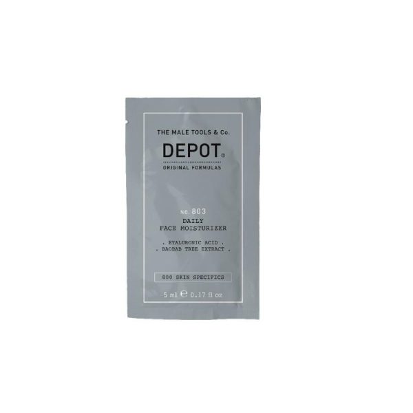 Depot, 800 Skin Specifics No. 803, Hyaluronic Acid, Moisturizing, Day, Cream, For Face & Neck, 5 ml - For Men