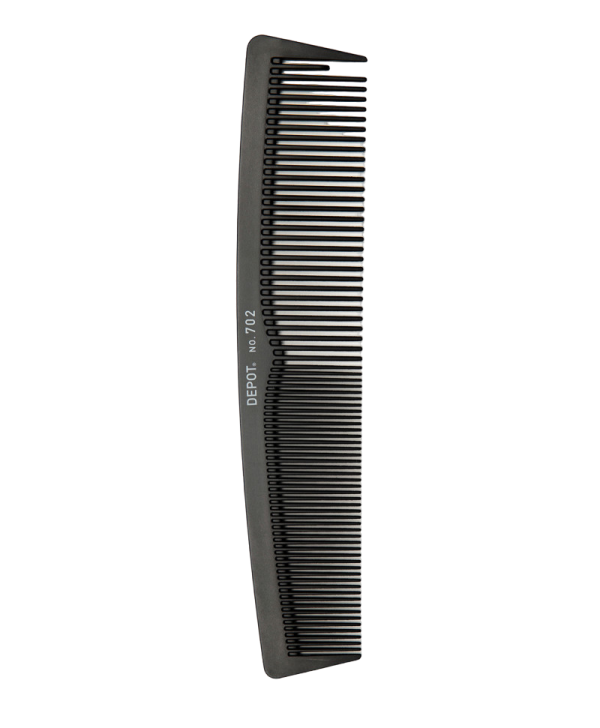 Depot, Accessories No. 702 Carbon, Hair Plastic Comb, Black - For Men