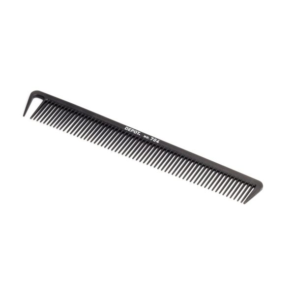 Depot, Accessories No. 704 Carbon, Hair Plastic Comb, Black - For Men