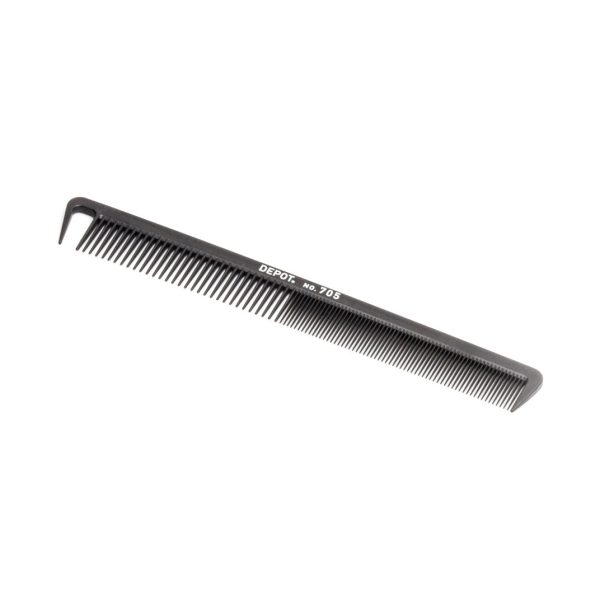 Depot, Accessories No. 705 Carbon, Hair Plastic Comb, Black - For Men