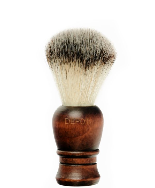 Depot, Accessories No. 730, Wooden, Face Shaving Brush, Brown - For Men