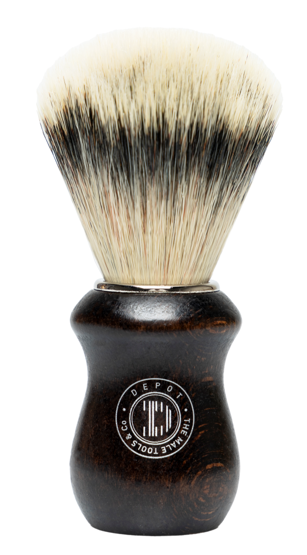 Depot, Accessories No. 731 Luxury, Wooden, Face Shaving Brush, Brown - For Men