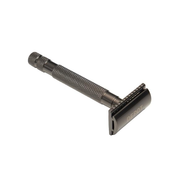 Depot, Accessories Vintage, Metal, Shaving Razor, Anthracite, 1 Blade - For Men