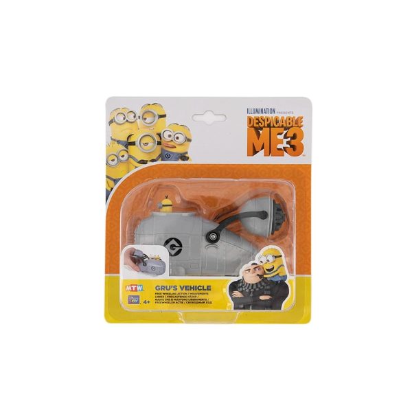 Despicable Me 3, Gru's Vehicle, Free Wheel Vehicles Asst, Collectible Figures, For Boys, 4+ years, 2 pcs - For Boys