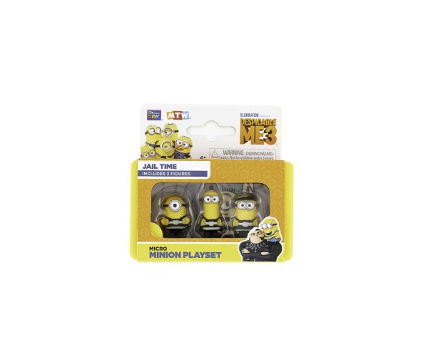 Despicable Me 3, Minions, Jail Time, Collectible Figures, For Boys, 4+ years, 3 pcs - For Boys