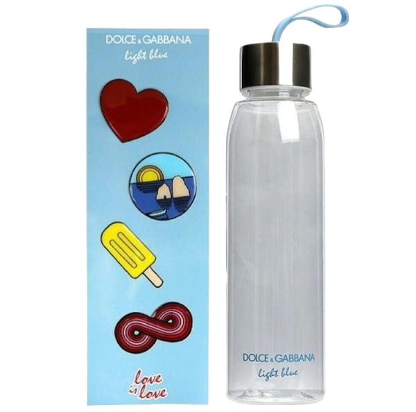 Dolce & Gabbana, Light Blue Love Is Love, GWP Glass Water Bottle - For Women